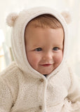 Mayoral Reversible Shearling Coat for Baby in Sky