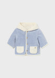 Mayoral Reversible Shearling Coat for Baby in Sky