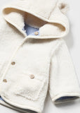 Mayoral Reversible Shearling Coat for Baby in Sky