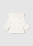 Mayoral Usa Inc Mayoral Reversible Hooded Jacket for Baby in Heather Milk - Little Miss Muffin Children & Home