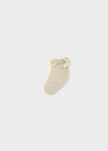 Baby Ruffled Socks in Champagne