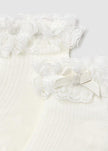 Mayoral Usa Inc Baby Ruffled Socks in Natural - Little Miss Muffin Children & Home