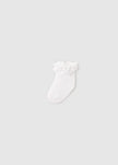 Mayoral Usa Inc Baby Ruffled Socks in White - Little Miss Muffin Children & Home