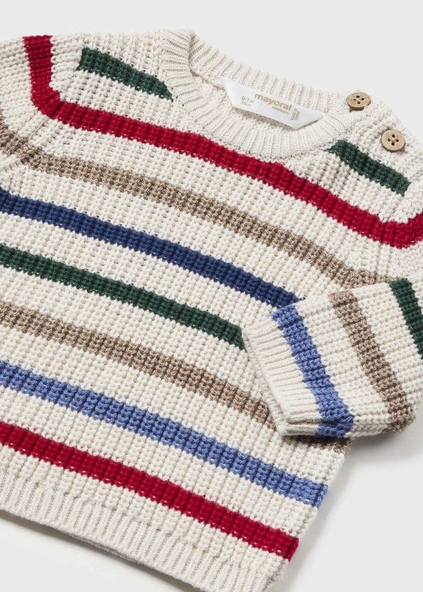 Mayoral Usa Inc Mayoral Multicolor Striped Sweater - Little Miss Muffin Children & Home