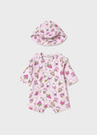 Mayoral Usa Inc Mayoral Sun Protection Swim Romper with Hat in Petal - Little Miss Muffin Children & Home