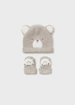 Mayoral Usa Inc Mayoral Teddy Hat & Socks Set for Baby in Sesame - Little Miss Muffin Children & Home