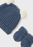 Mayoral Usa Inc Mayoral Pom Poms Hat & Mittens Set for Baby - Little Miss Muffin Children & Home