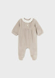 Mayoral Usa Inc Mayoral Velour One-Piece Bodysuit with Collar - Little Miss Muffin Children & Home