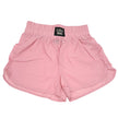 Lulu Mac Light Pink Girls' Solid Shorts | Nylon Kids Play Shorts