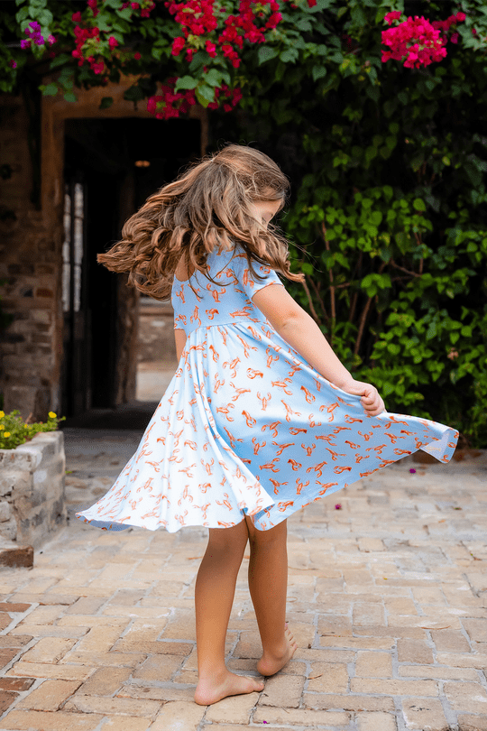 Nola Tawk Nola Tawk Pinch and Peel Organic Cotton Twirl Dress - Little Miss Muffin Children & Home
