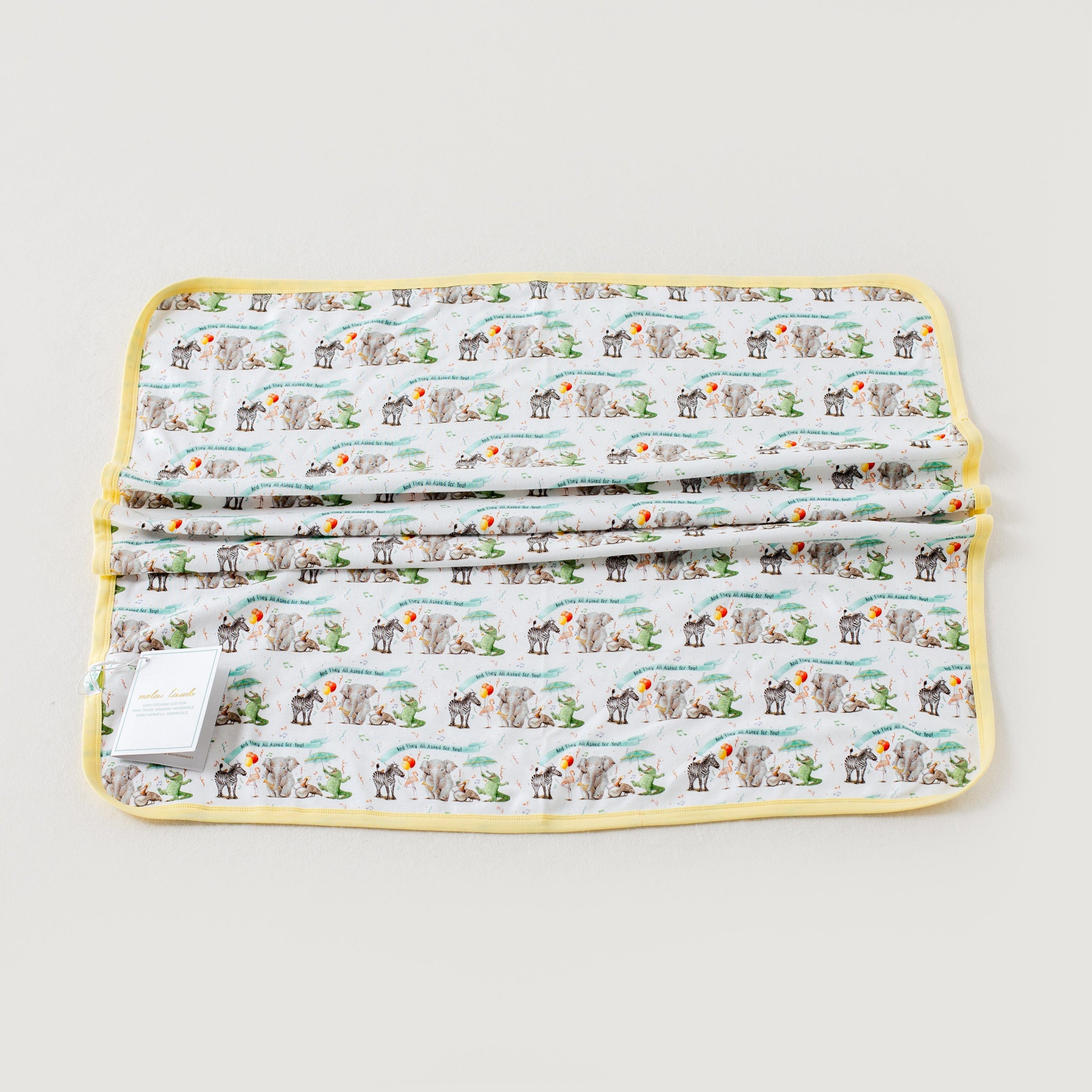 Nola Tawk And They All Asked for You Organic Cotton Zoo Baby Blanket - Little Miss Muffin Children & Home