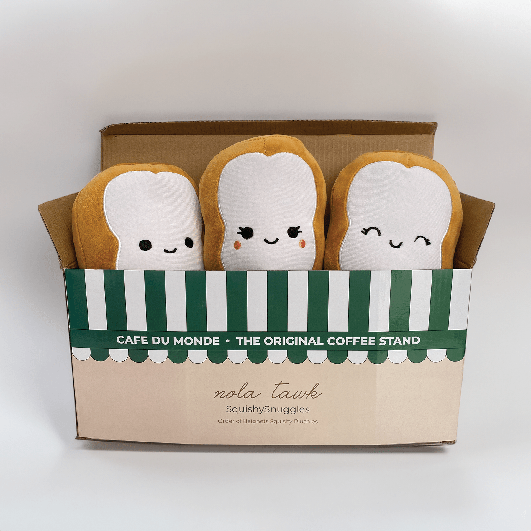 Nola Tawk Beignets SquishySnuggles Plushies - Little Miss Muffin Children & Home