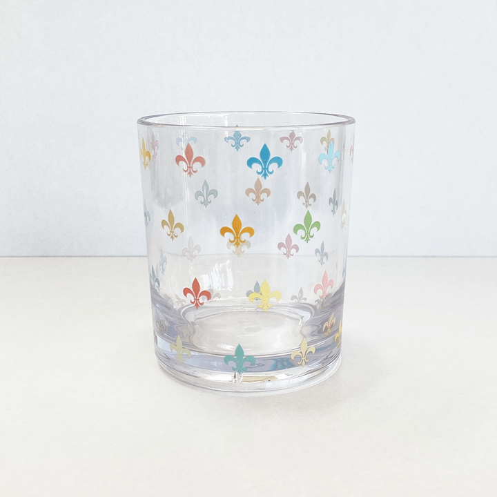 Nola Tawk Nola Tawk Fleur de Lis Acrylic Drinking Glasses - Little Miss Muffin Children & Home