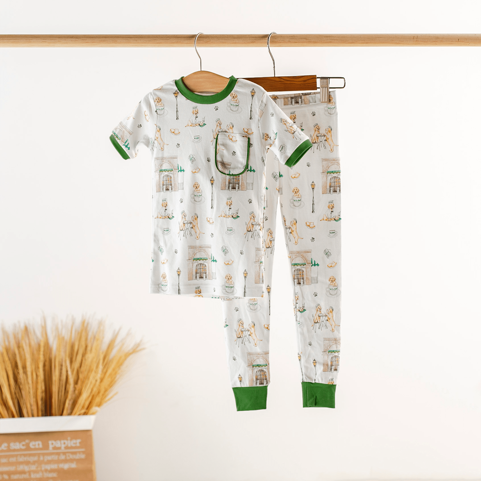 Nola Tawk Nola Tawk Powdered Sugar & Puppies Organic Cotton Kids PJs - Little Miss Muffin Children & Home