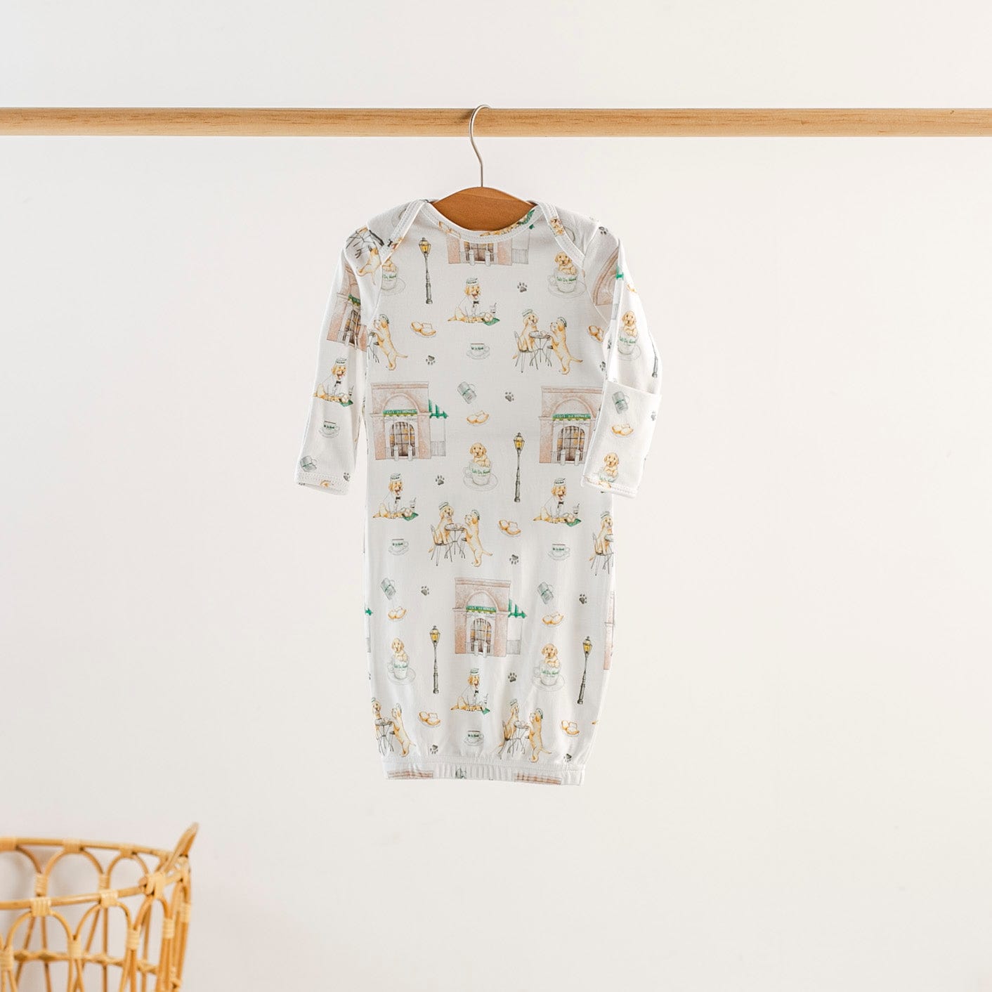 Nola Tawk Nola Tawk Powdered Sugar & Puppies Organic Cotton Kids PJs - Little Miss Muffin Children & Home