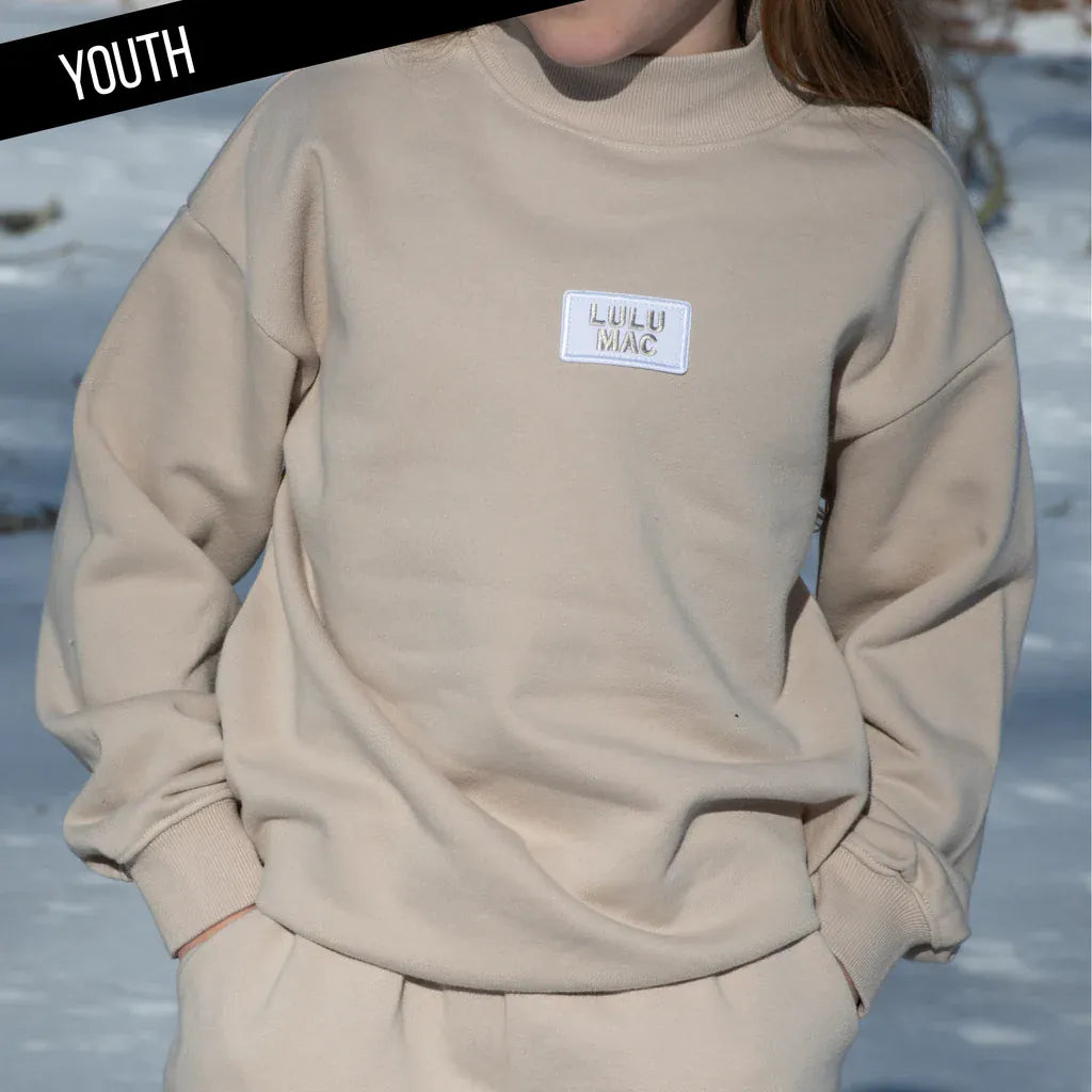 Girls' Sand Terry Cloth Long Sleeve Top by Girlie Girl Originals