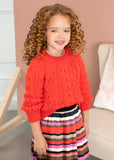 Abel & Lula Abel & Lula Openwork Jacquard Knit Sweater - Little Miss Muffin Children & Home