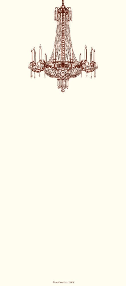 Alexa Pulitzer Alexa Pulitzer Empire Chandelier Long Pad (100 sheets) - Little Miss Muffin Children & Home