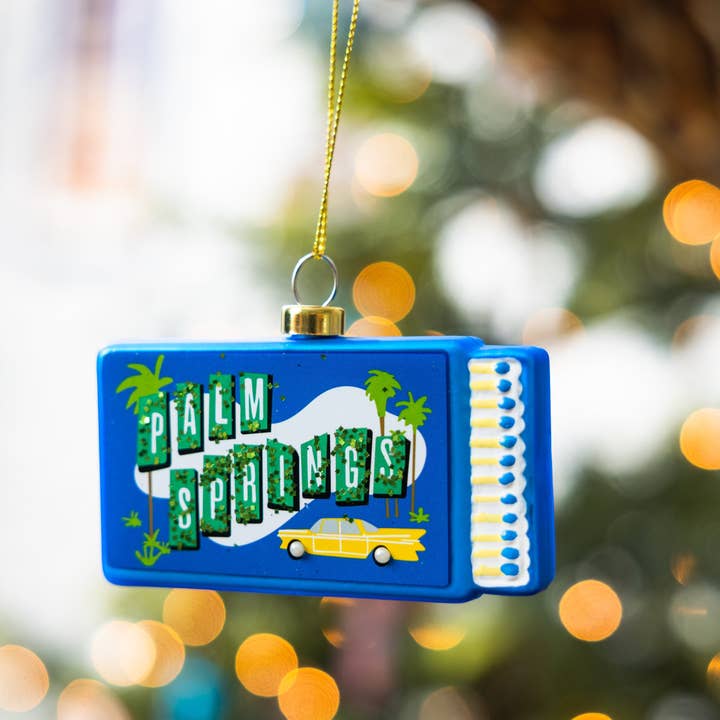 palm springs christmas ornament