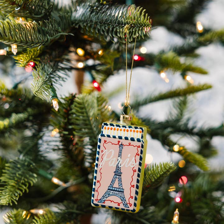 paris christmas ornament