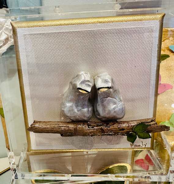 Dana Manly Art Dana Manly Art Peace Birds in Shadowbox 6x6 - Little Miss Muffin Children & Home