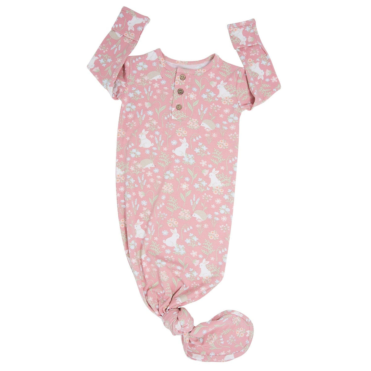 Sweet Bamboo Sweet Bamboo Knotted Gown Woodland Bunny - Little Miss Muffin Children & Home