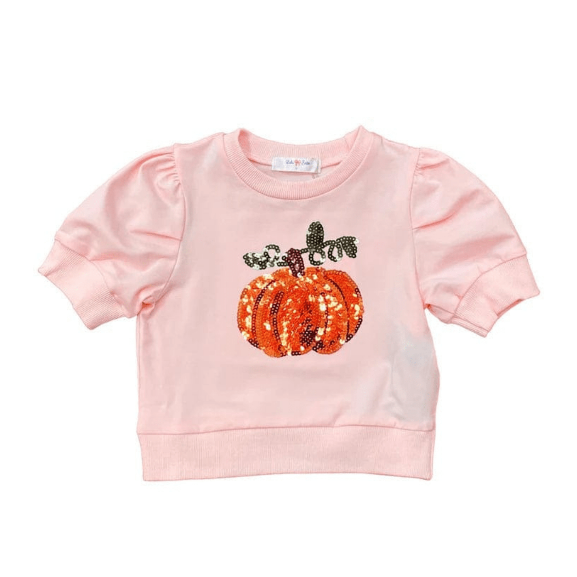 pink pumpkin sequin top