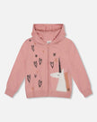 pink hoodie cardigan with unicorn