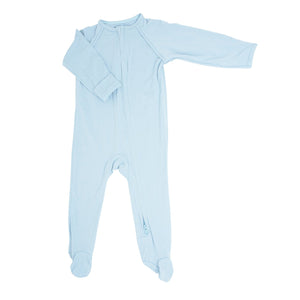 Sweet Bamboo Sweet Bamboo Bashful Blue Zipper Footie - Little Miss Muffin Children & Home