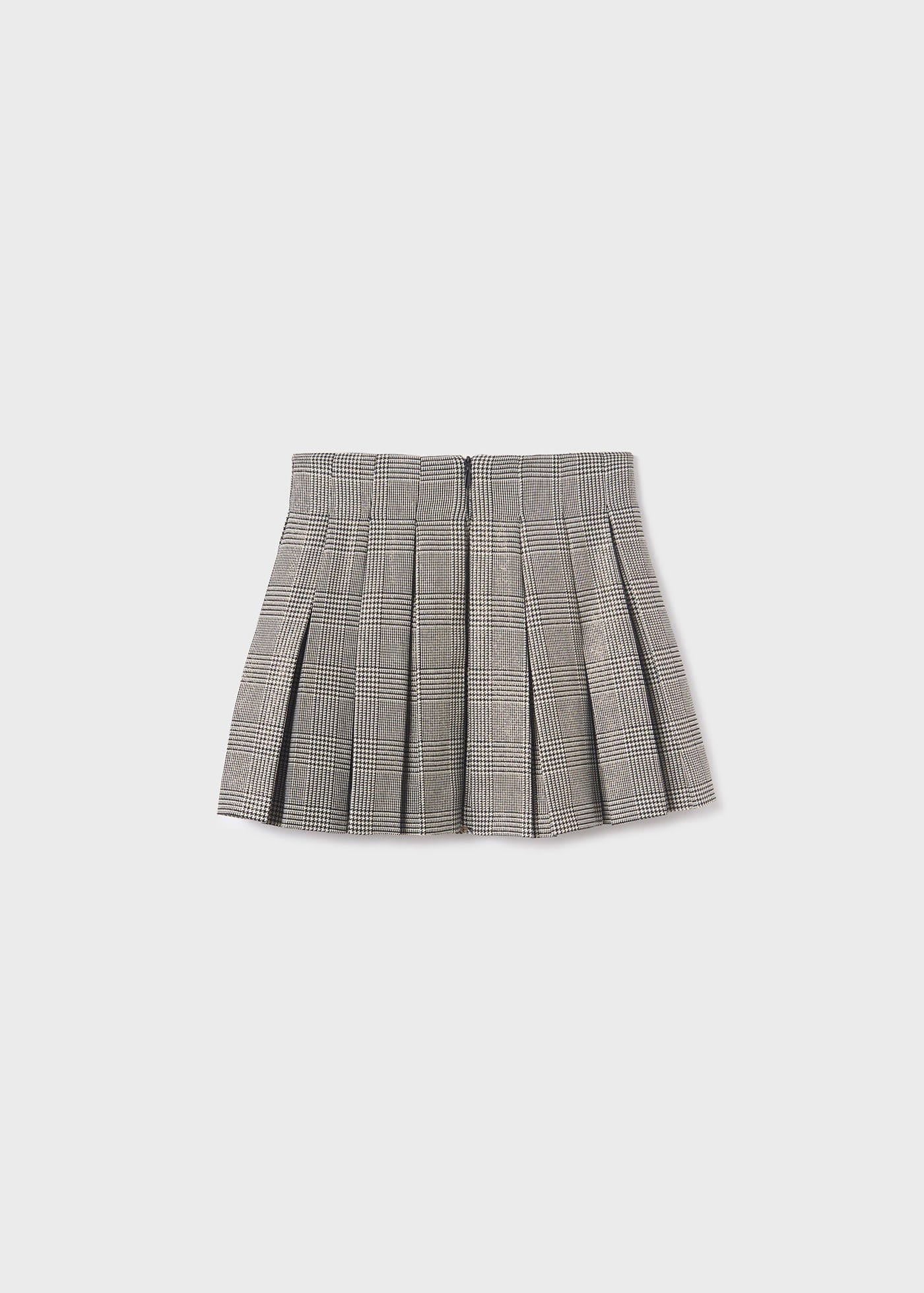 Abel & Lula Abel & Lula Pleated Plaid Skirt with Pearl Details - Little Miss Muffin Children & Home