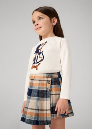 Mayoral Usa Inc Mayoral Plaid Skort in Navy for Girls - Little Miss Muffin Children & Home