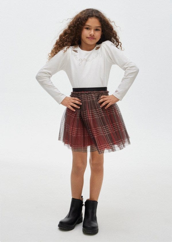 Mayoral Usa Inc Mayoral Plaid Tulle Skirt - Little Miss Muffin Children & Home