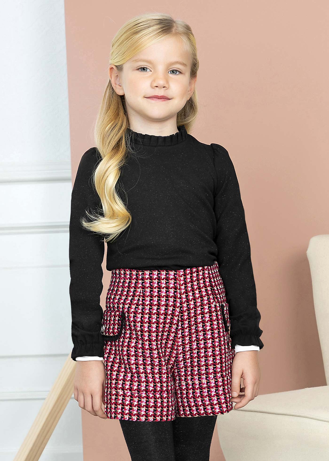 Abel & Lula Abel & Lula Houndstooth Shorts - Little Miss Muffin Children & Home