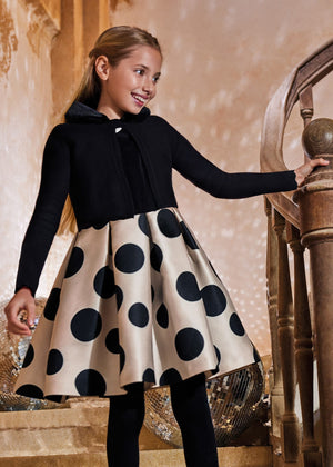 Abel & Lula Abel & Lula Polka Dot Mikado Dress - Little Miss Muffin Children & Home