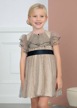 Abel & Lula Abel & Lula Polka Dot Tulle Dress - Little Miss Muffin Children & Home