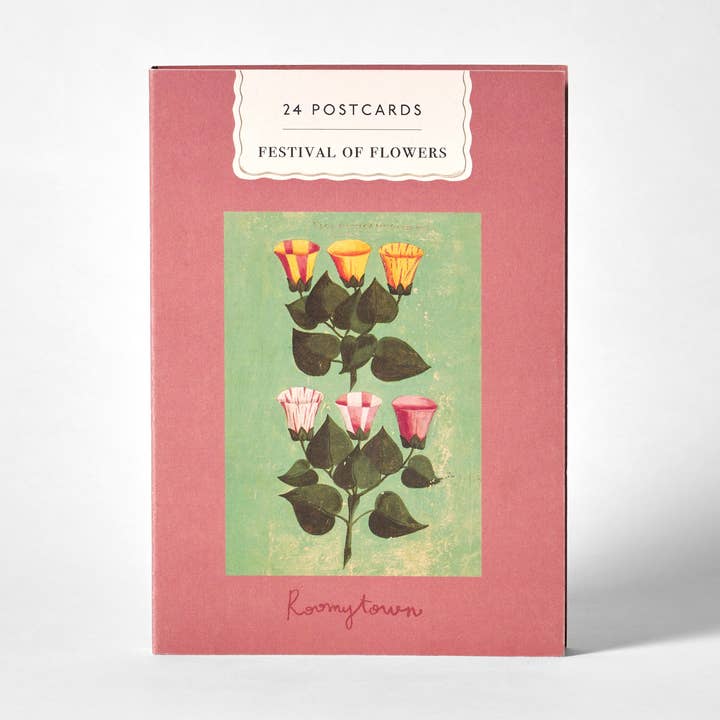 festival of flowers post card book