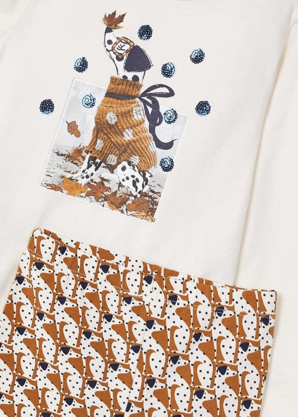 Mayoral Usa Inc Mayoral Printed Leggings and T-shirt Set for Girls - Little Miss Muffin Children & Home