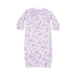 purple floral baby gown