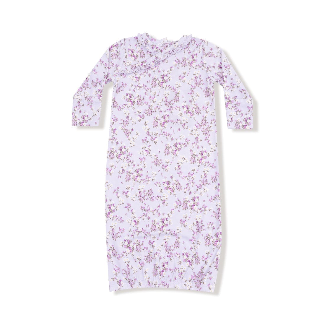 purple floral baby gown