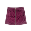 purple corduroy patch skirt