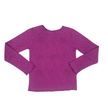 long sleeve crochet applique top
