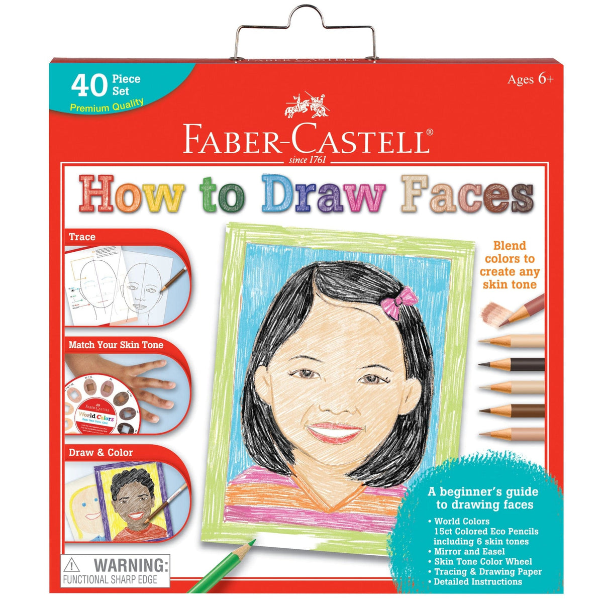 Faber Castell Faber Castell World Colors How to Draw Faces - Little Miss Muffin Children & Home