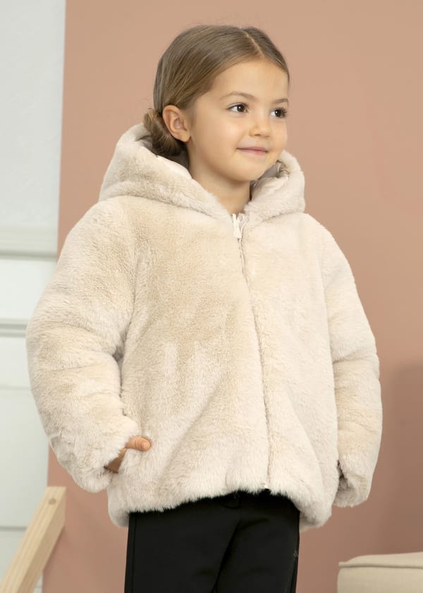 Abel & Lula Abel & Lula Reversible Faux Fur Puffer Jacket - Little Miss Muffin Children & Home