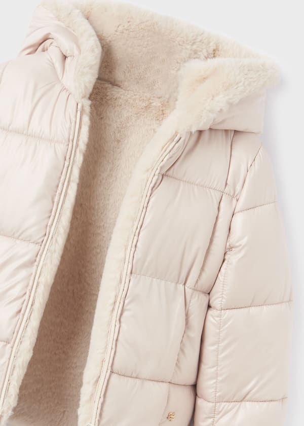 Abel & Lula Abel & Lula Reversible Faux Fur Puffer Jacket - Little Miss Muffin Children & Home