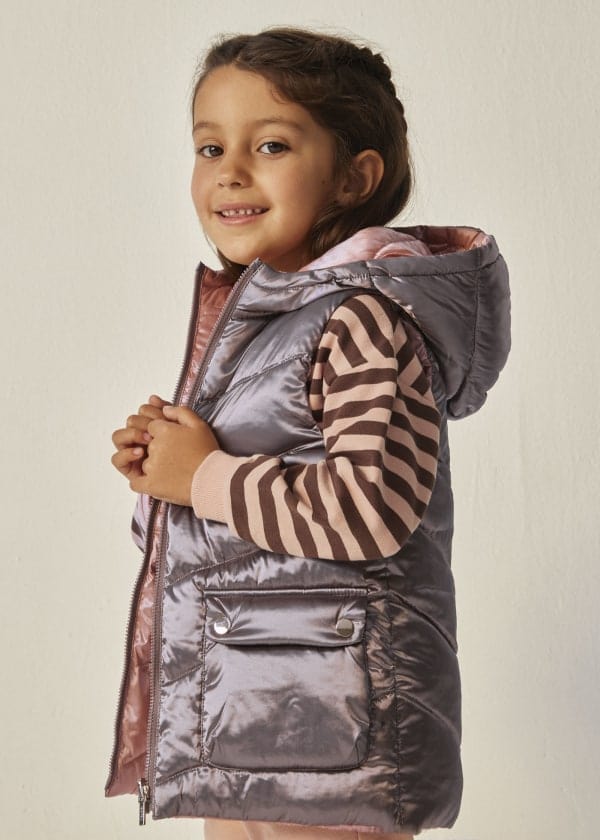 Mayoral Usa Inc Mayoral Reversible Metallic Puffer Vest - Little Miss Muffin Children & Home