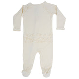 Sweet Bamboo Sweet Bamboo Whispery White Ruffle Footie - Little Miss Muffin Children & Home