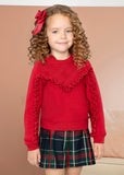Abel & Lula Abel & Lula Ruffled Knit Sweater - Little Miss Muffin Children & Home