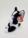 Ty Inc Beanie Belly Tink the Black & White Boston Terrier Dog 6" Plush