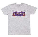 Bon Temps Boutique Bon Temps Boutique Spooky Haunted Halloween Streetcar Classic Tee in Grey - Little Miss Muffin Children & Home