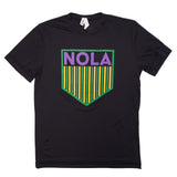 Bon Temps Boutique Mardi Gras NOLA Shield Dry Fit Tee